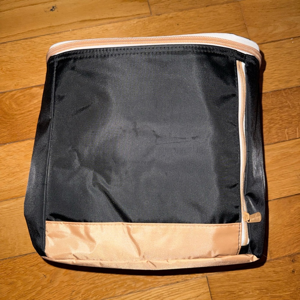 Thirty-One Black and Tan insulated bucket Tote Bag - Picture 2 of 8